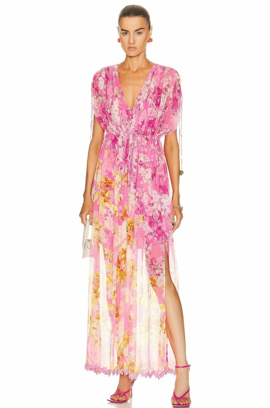 Clearance * Hemant And Nandita Auril Kaftan With Printed Slip