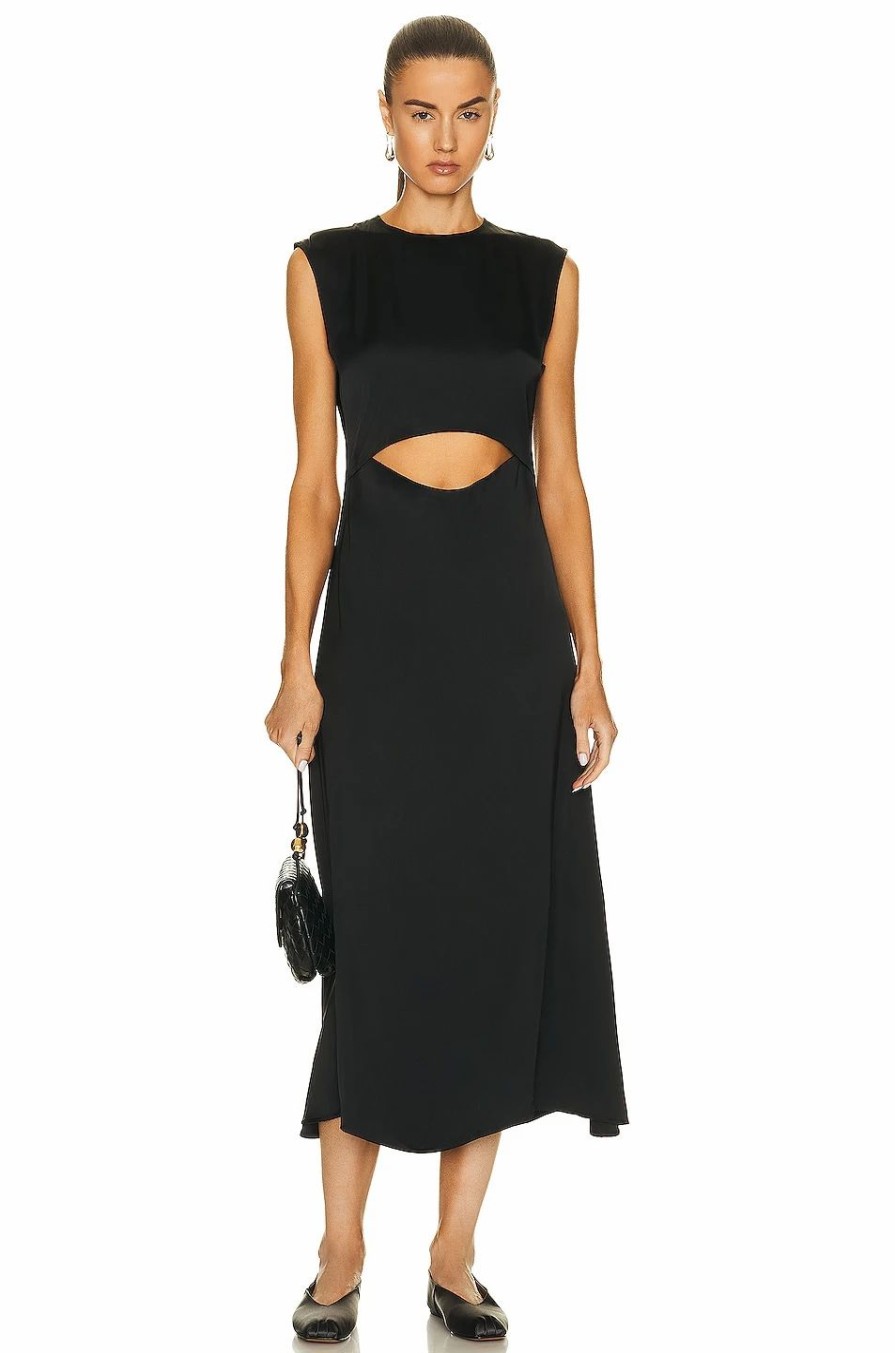 Best * Loulou Studio Copan Cut Out Sleeveless Dress