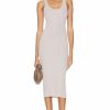 Wholesale * Enza Costa Silk Rib Tank Midi Dress