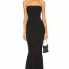 New * Norma Kamali Turtleneck Strapless Fishtail Gown