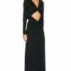 Hot * Saint Laurent Jersey Cut Out Gown