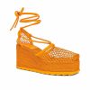 Clearance * Bottega Veneta Stretch Lace Up Espadrilles