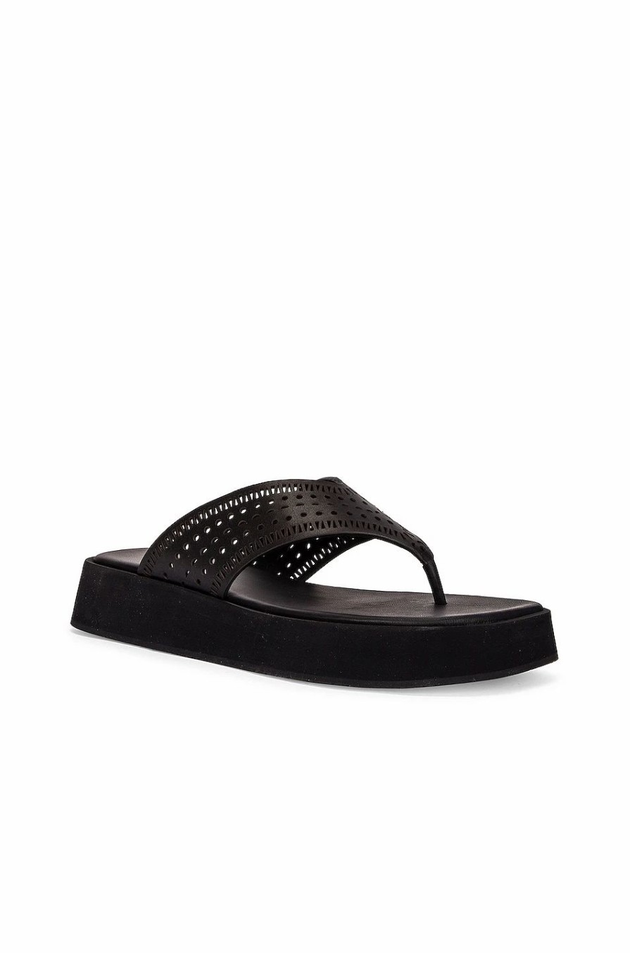 Clearance * Alaia Vienne Plastron Thong Sandals