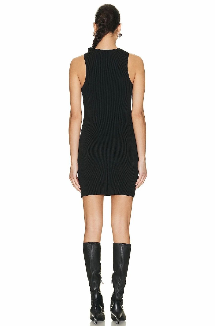 Best * Coperni Asymmetrical Knit Mini Dress