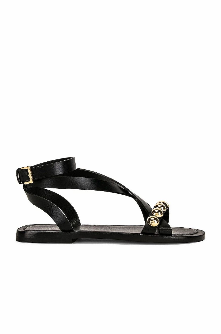 Online * Alaia Flat Ankle Strap Sandals