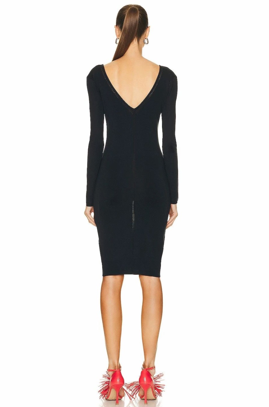 Best * Bottega Veneta Long Sleeve Midi Dress