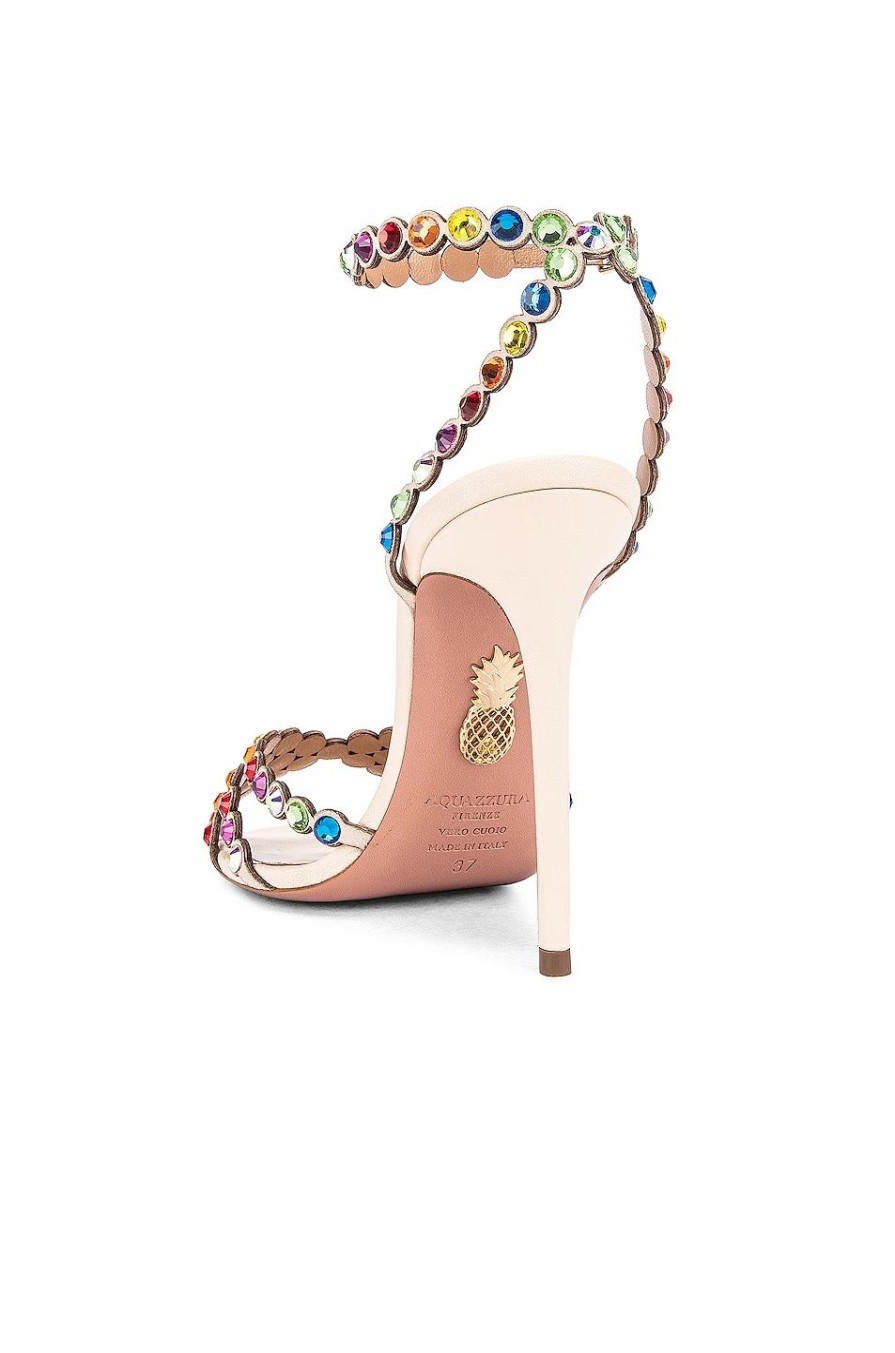 Clearance * Aquazzura Tequila Suede 105 Sandal