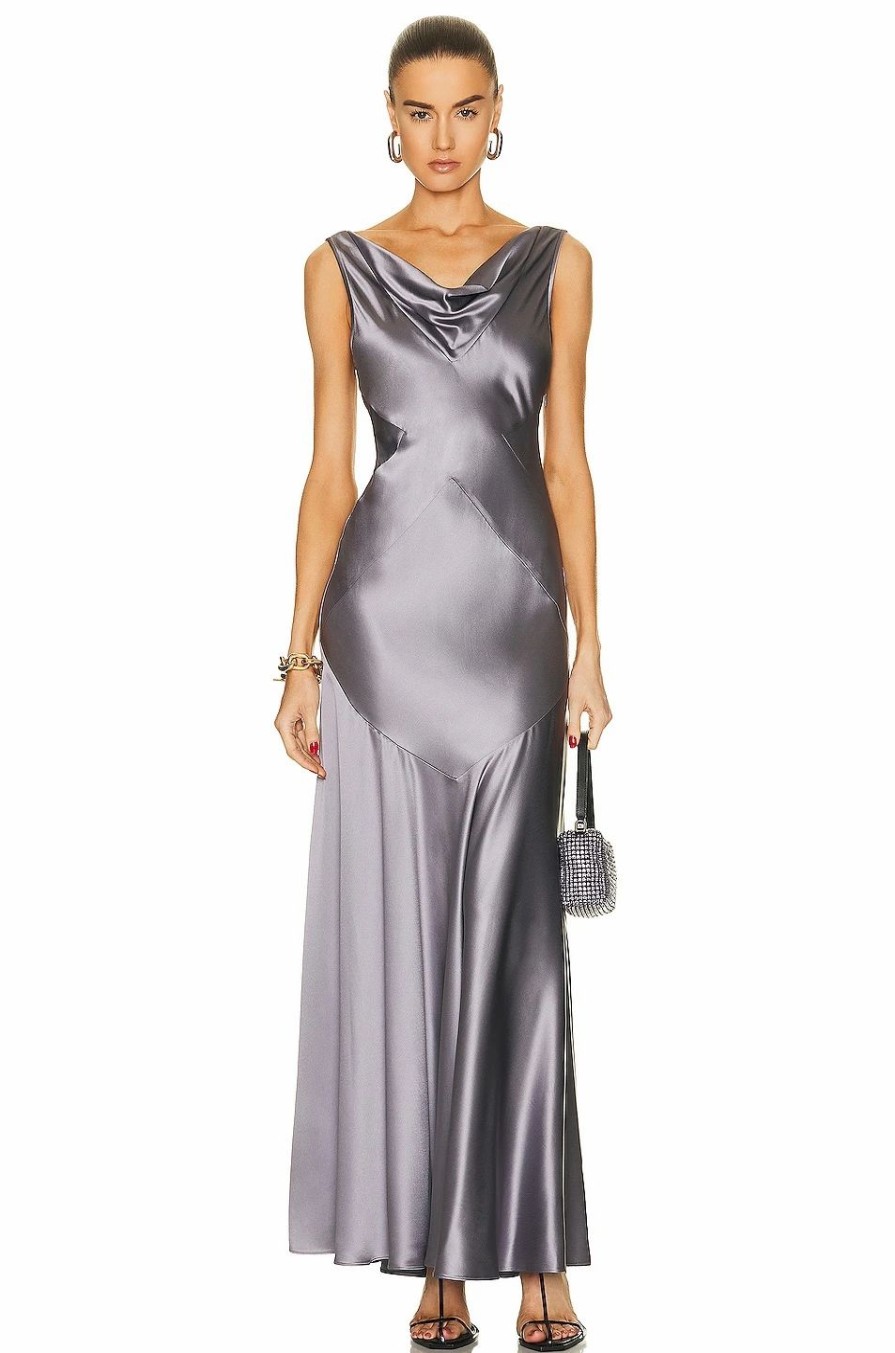 Online * Nicholas Senie Cowl Neck Gown