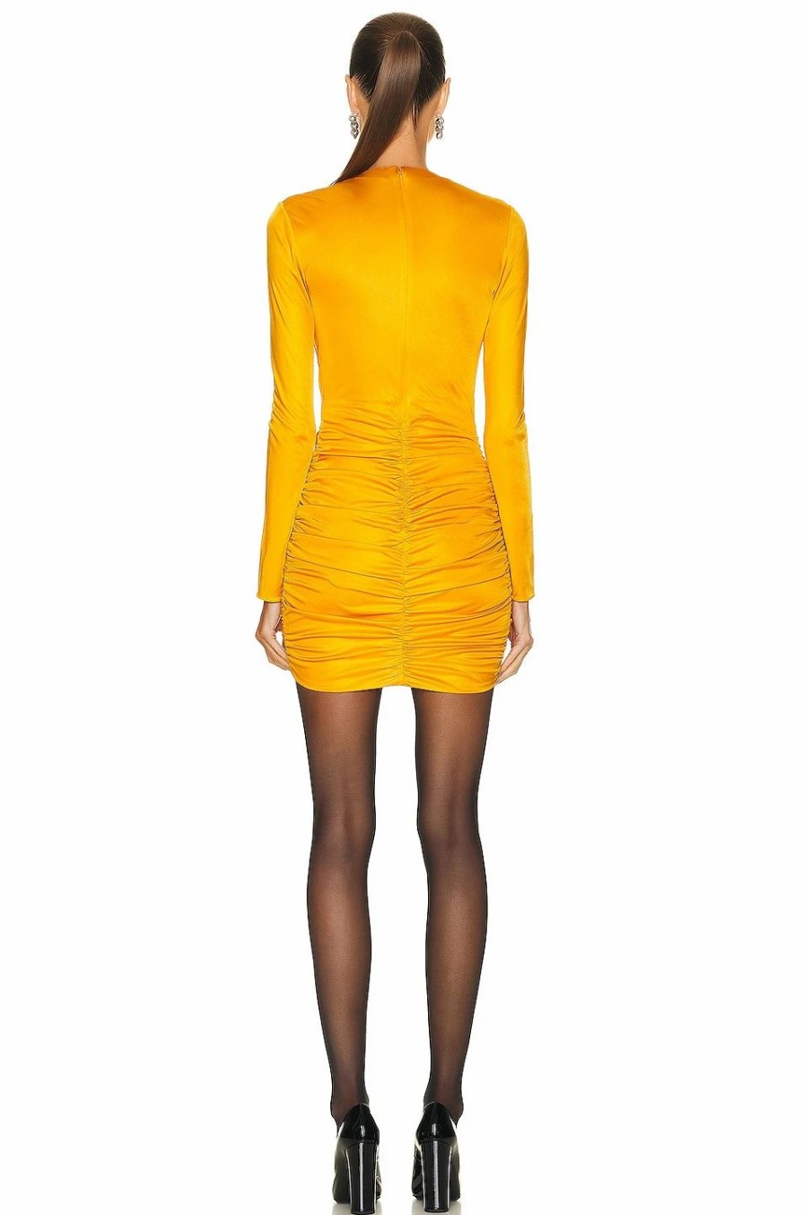 New * Saint Laurent Long Sleeve Mini Dress