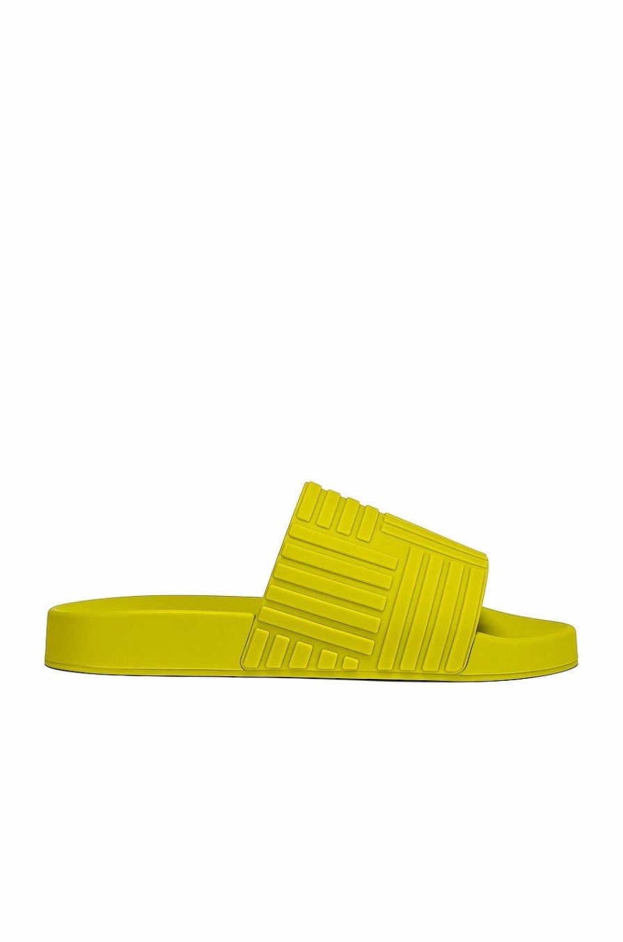 Online * Bottega Veneta Slider Intreccio Slide Sandals