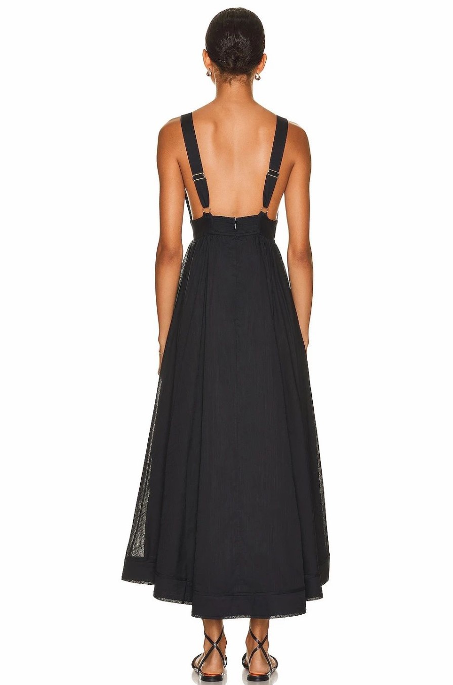 Clearance * Zimmermann Anneke Tie Front Maxi Dress