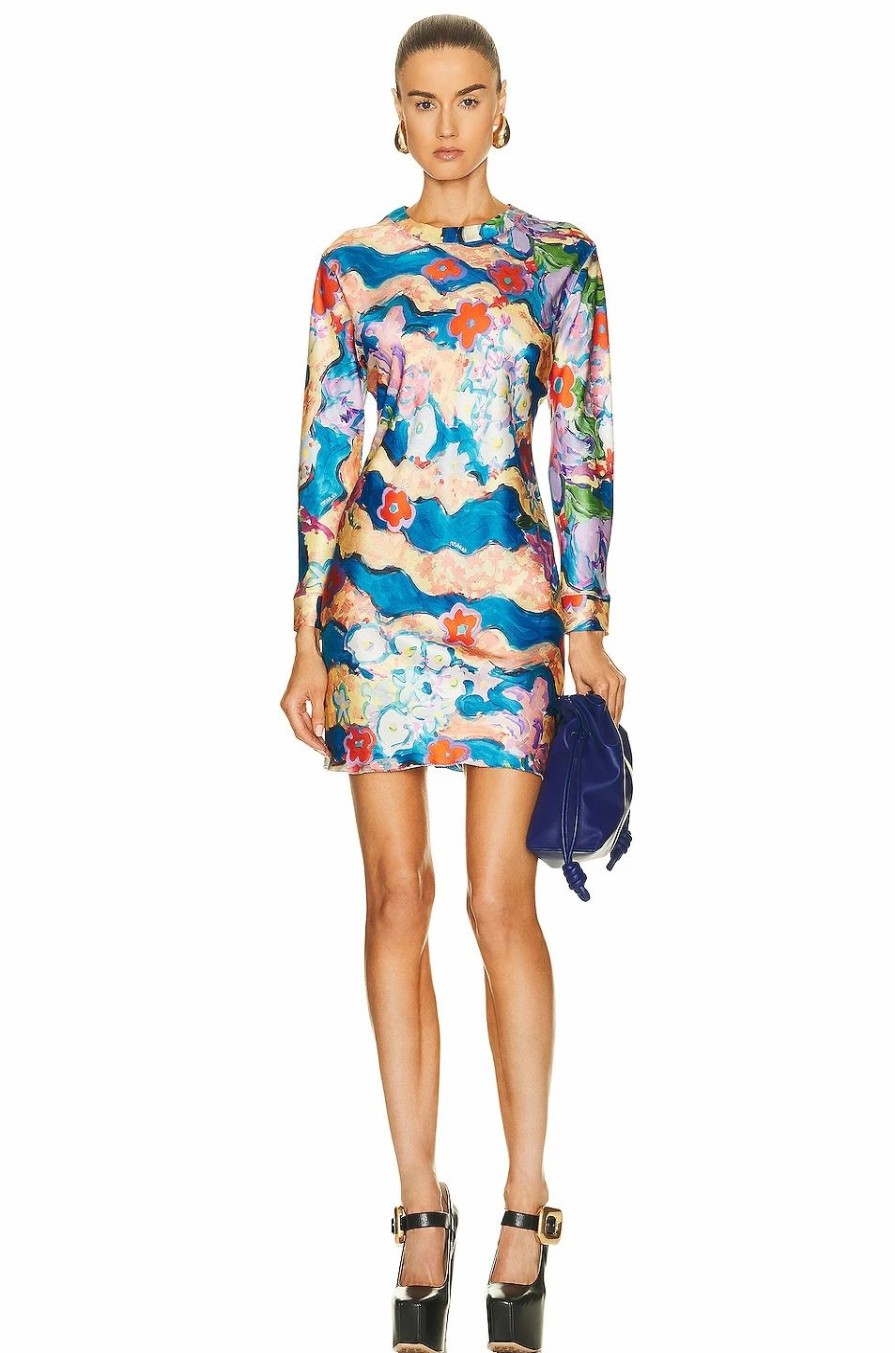 Online * Marni Long Sleeve Mini Dress