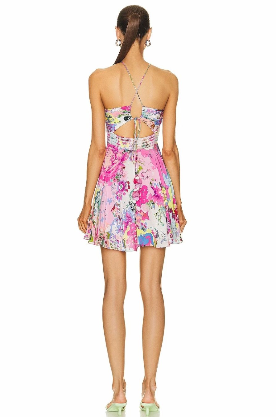 Best * Rococo Sand Aster Sleeveless Mini Dress