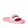 Hot * Balenciaga Rubber Logo Pool Slides