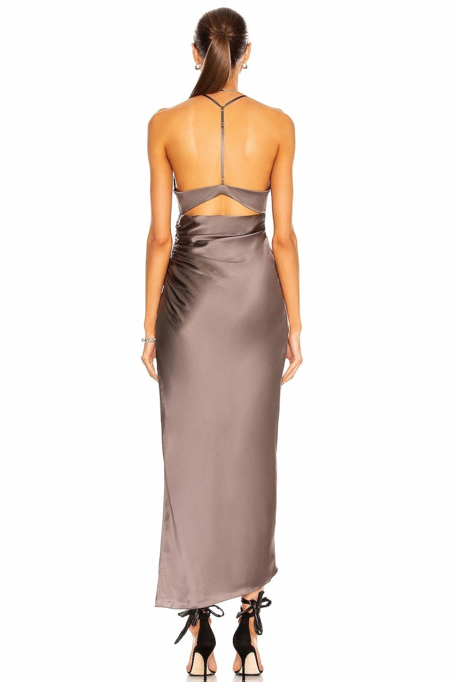 Online * The Sei Cut Out Ruched Midi Dress