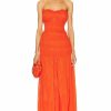 Clearance * Nicholas Kalli Strapless Smocked Maxi Dress