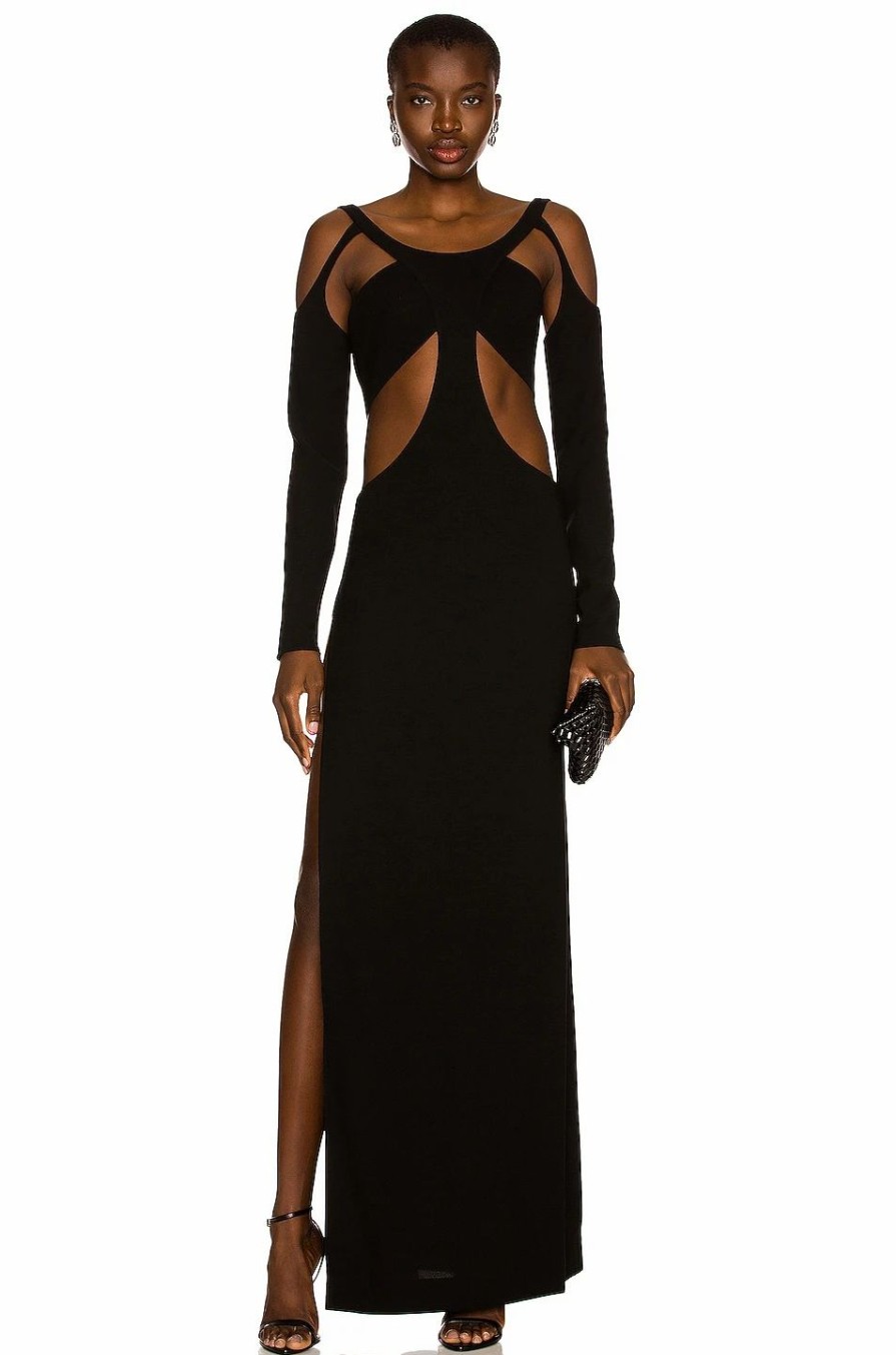 Online * Monot Cutout Backless Maxi Dress