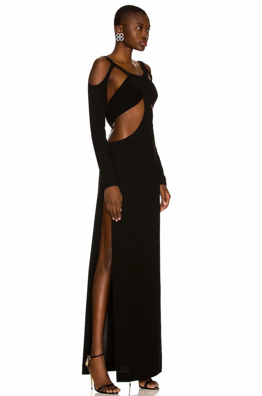 Online * Monot Cutout Backless Maxi Dress