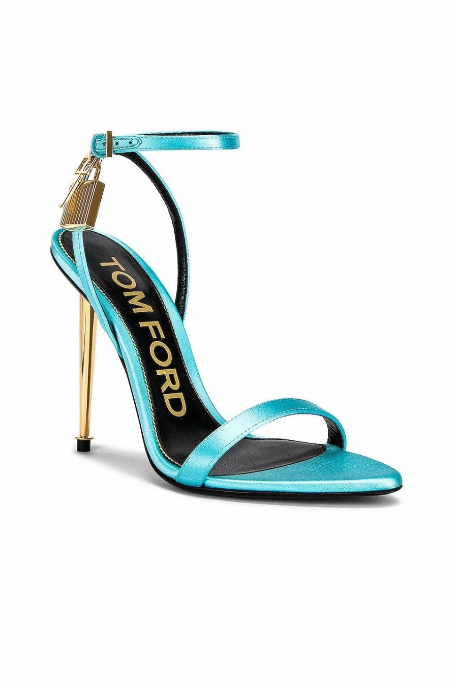 Wholesale * Tom Ford Satin Naked Padlock 105 Sandal