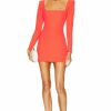 Best * Alex Perry Aaron Portrait Long Sleeve Mini Dress