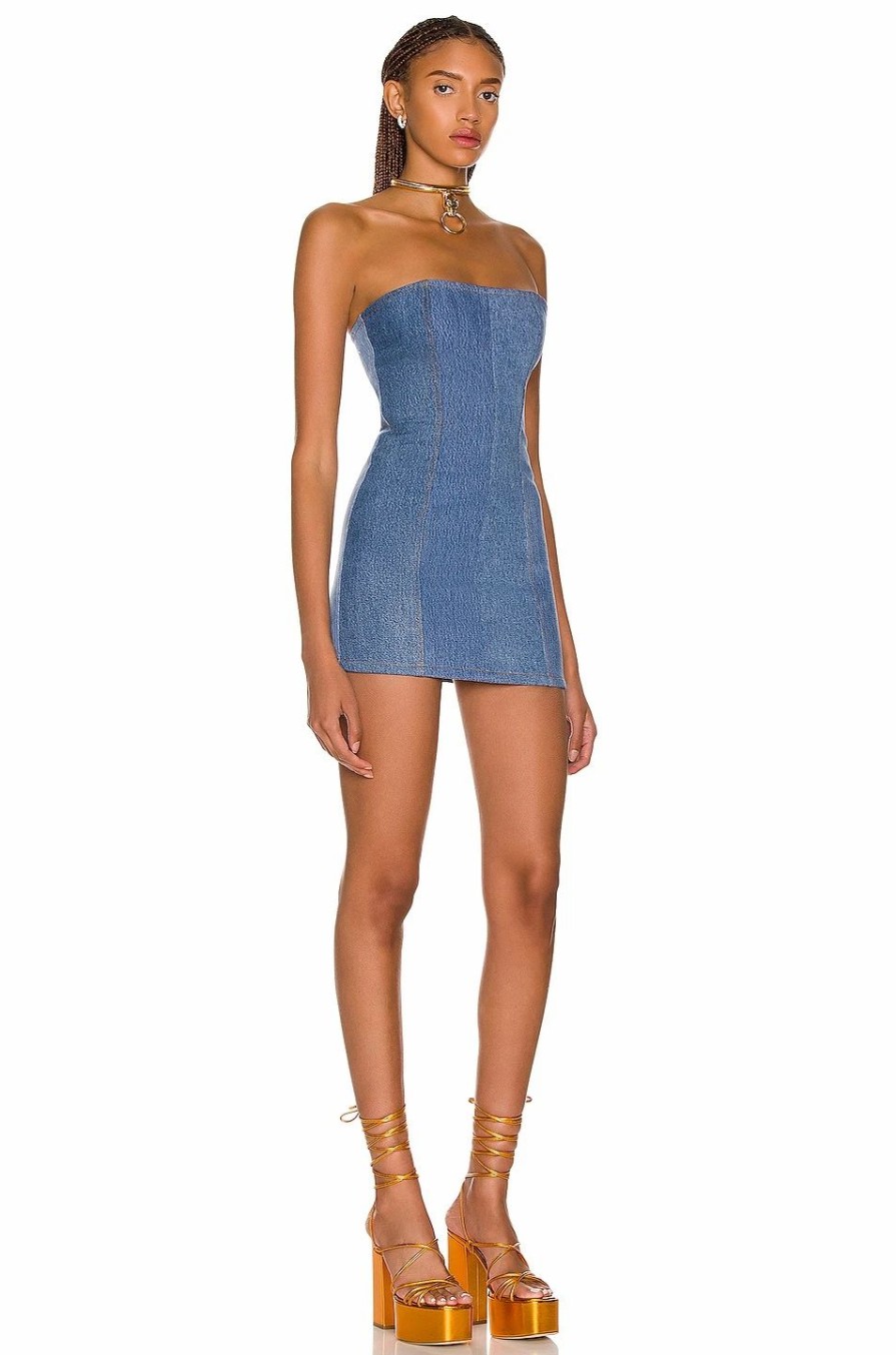 Hot * Eb Denim Strapless Mini Dress