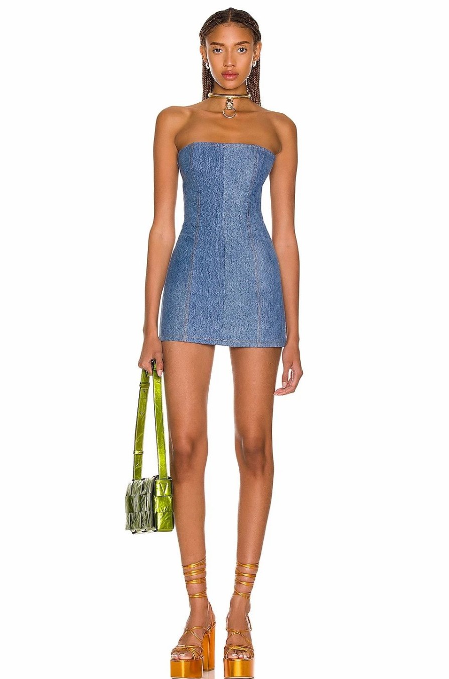 Hot * Eb Denim Strapless Mini Dress