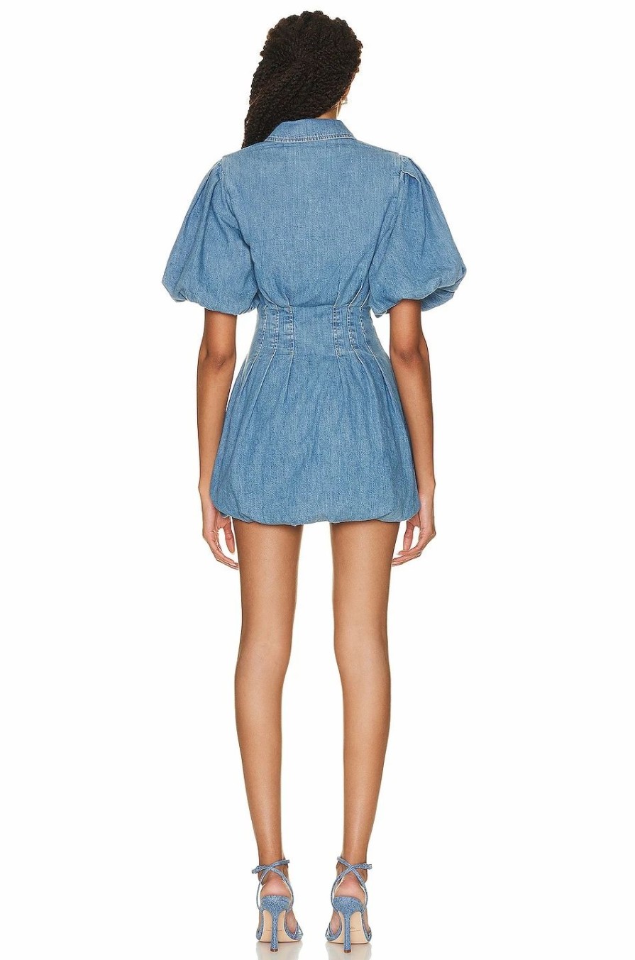 New * Jonathan Simkhai Standard Ciara Denim Shirting Dress