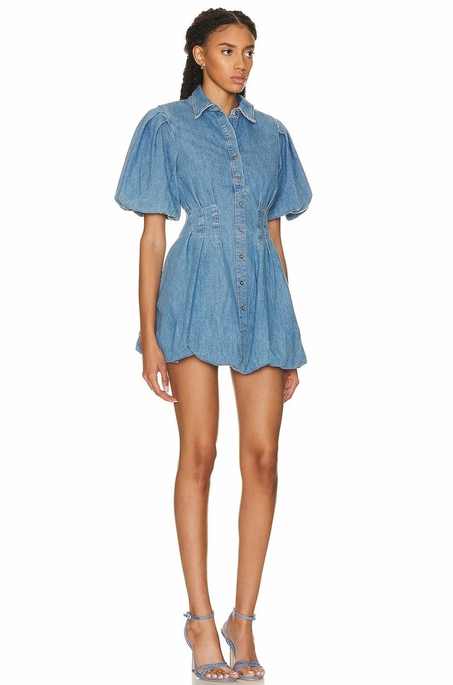 New * Jonathan Simkhai Standard Ciara Denim Shirting Dress