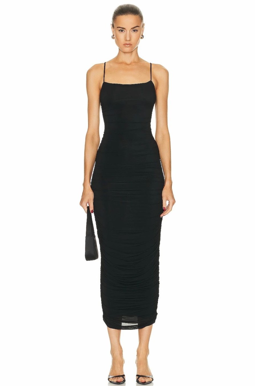 Online * Wardrobe.Nyc Ruched Slip Dress