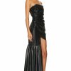 Clearance * David Koma Asymmetric Off Shoulder Ruched Dress