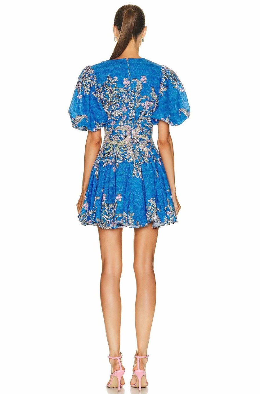 Best * Hemant And Nandita Amyra Short Sleeve Printed Mini Dress