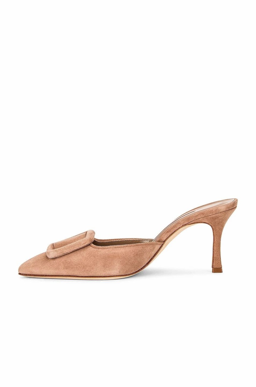 Best * Manolo Blahnik Maysale 70 Suede Mule