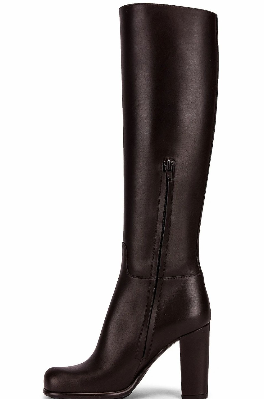 Clearance * Bottega Veneta Leather Knee High Boots