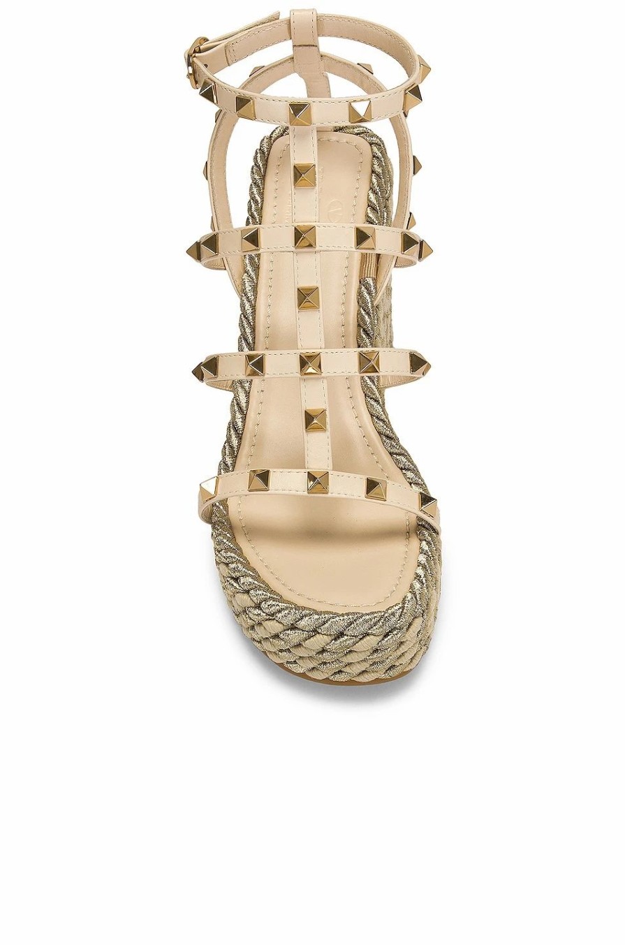 Wholesale * Valentino Garavani Rockstud Torchon Espadrille Wedges