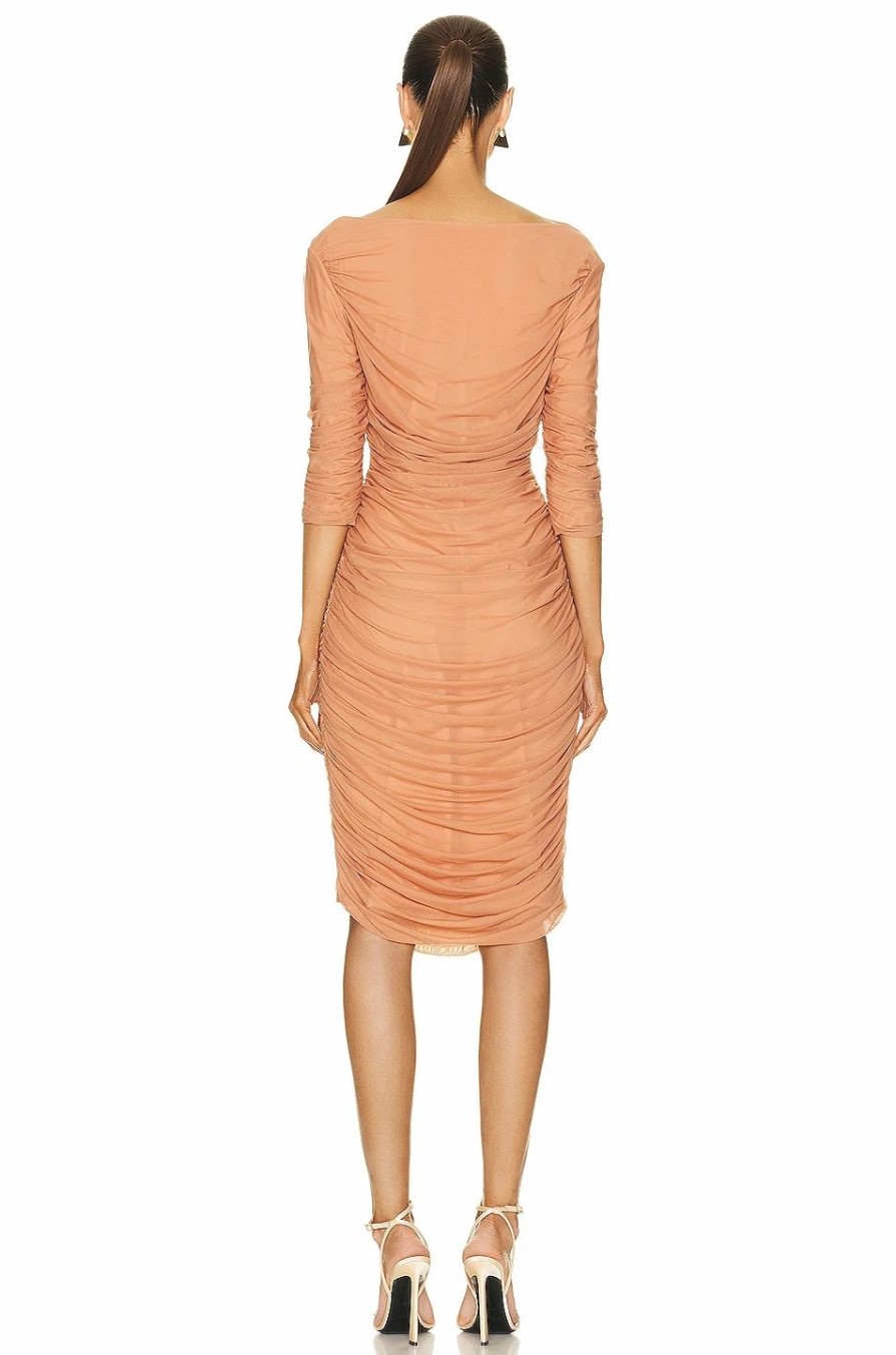 Clearance * Norma Kamali Long Sleeve Tara Dress