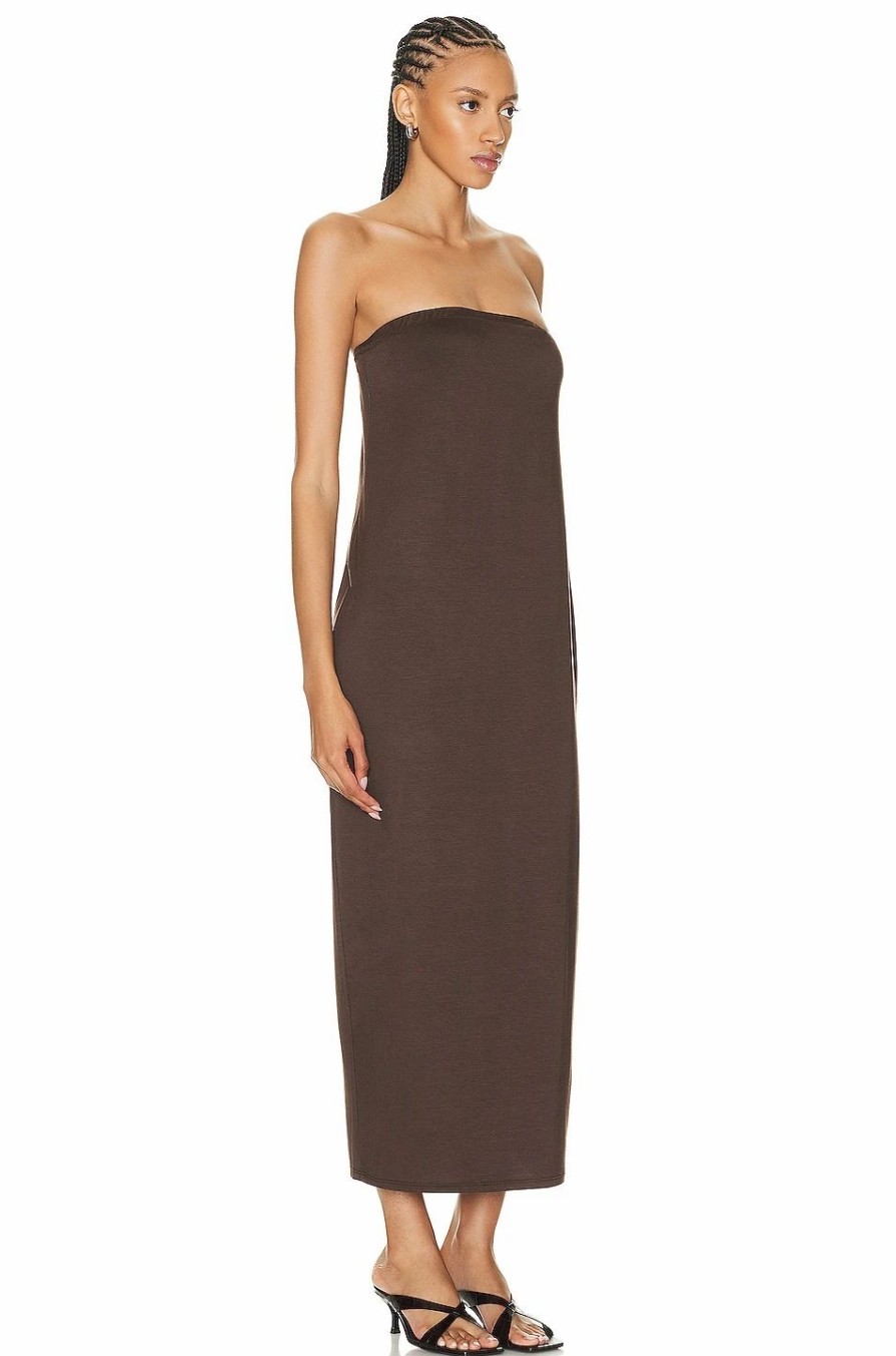 Best * Enza Costa Luxe Knit Strapless Maxi Dress