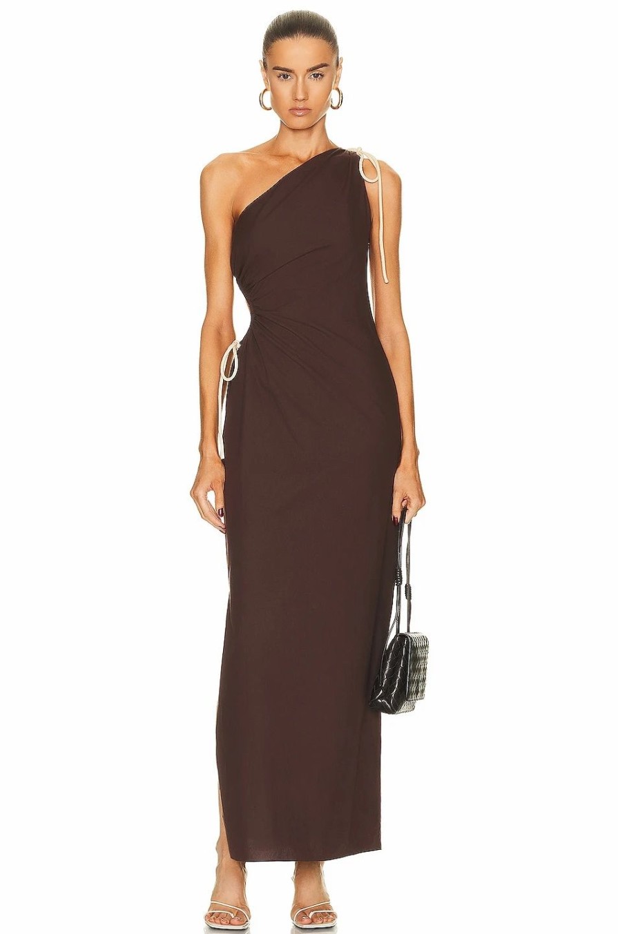 Best * Sir Jeanne One Shoulder Midi Dress