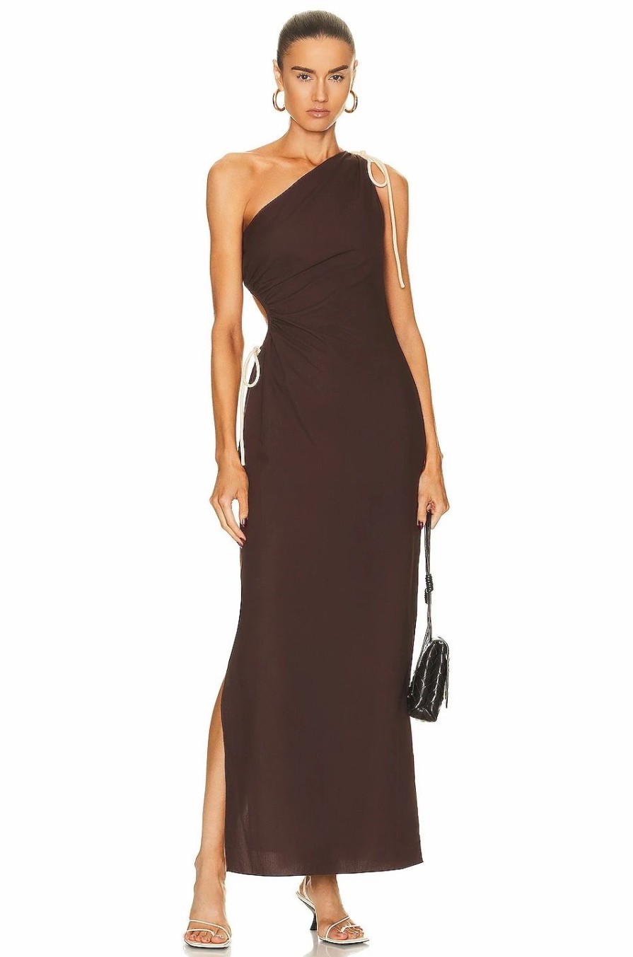 Best * Sir Jeanne One Shoulder Midi Dress