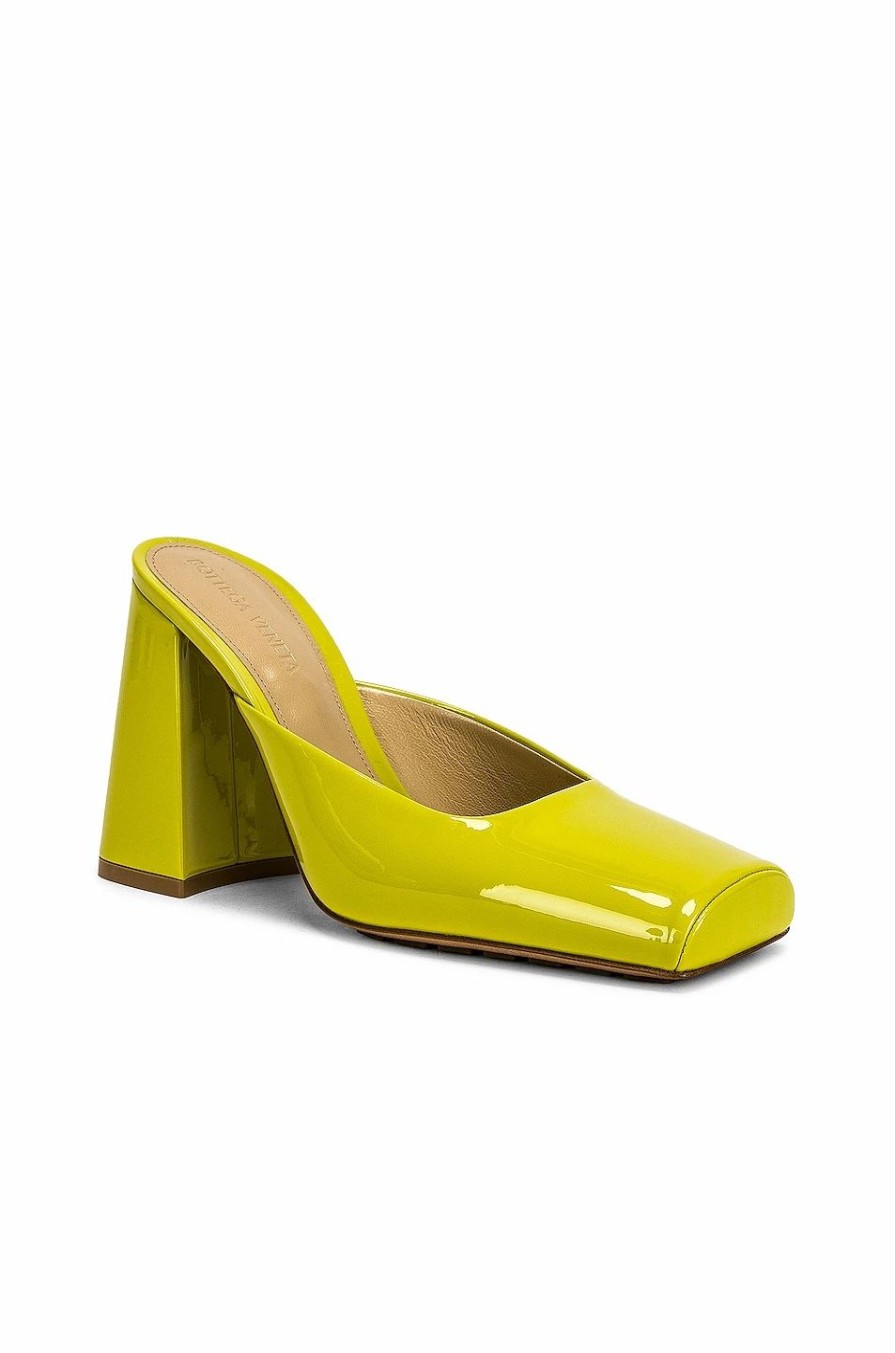 Clearance * Bottega Veneta Tower Square Toe Mule Pumps