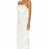 Wholesale * Patbo Crochet Strapless Fringe Trim Maxi Dress