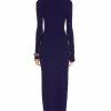 Online * Nicholas Acantha Knit Twist Front Long Sleeve Midi Dress