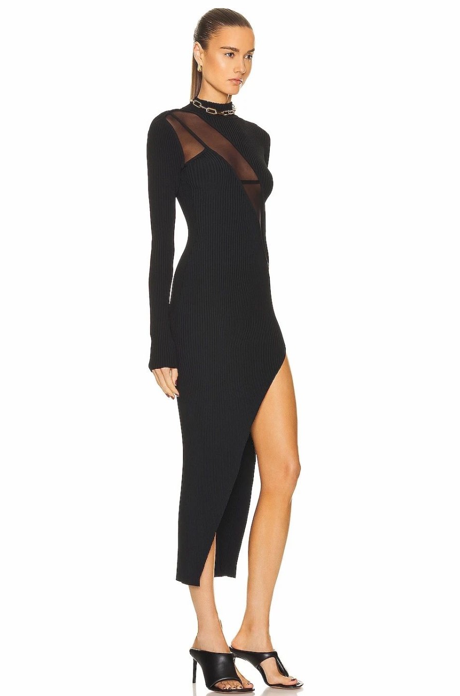 Wholesale * David Koma For Fwrd Long Sleeve Maxi Dress