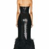 Wholesale * David Koma For Fwrd Sequin And Feather Gown