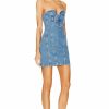 Hot * Magda Butrym Strapless Denim Mini Dress