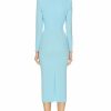 Online * Alex Perry Maren Long Sleeve Curved Sweetheart Dress