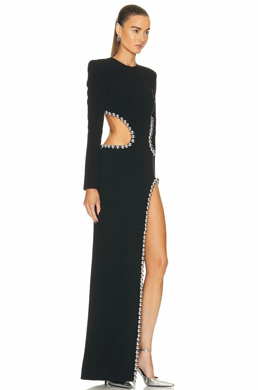 Best * David Koma Metal Balls Open Leg Gown