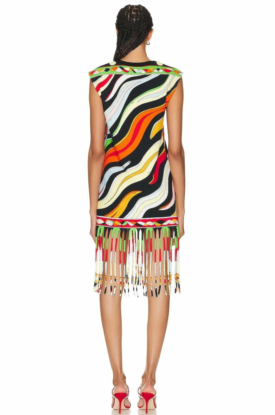 Online * Emilio Pucci Jersey Fringe Dress