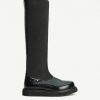 Hot * Chey Leather Boots Black