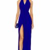 Clearance * Norma Kamali Halter Wrap Straight Gown