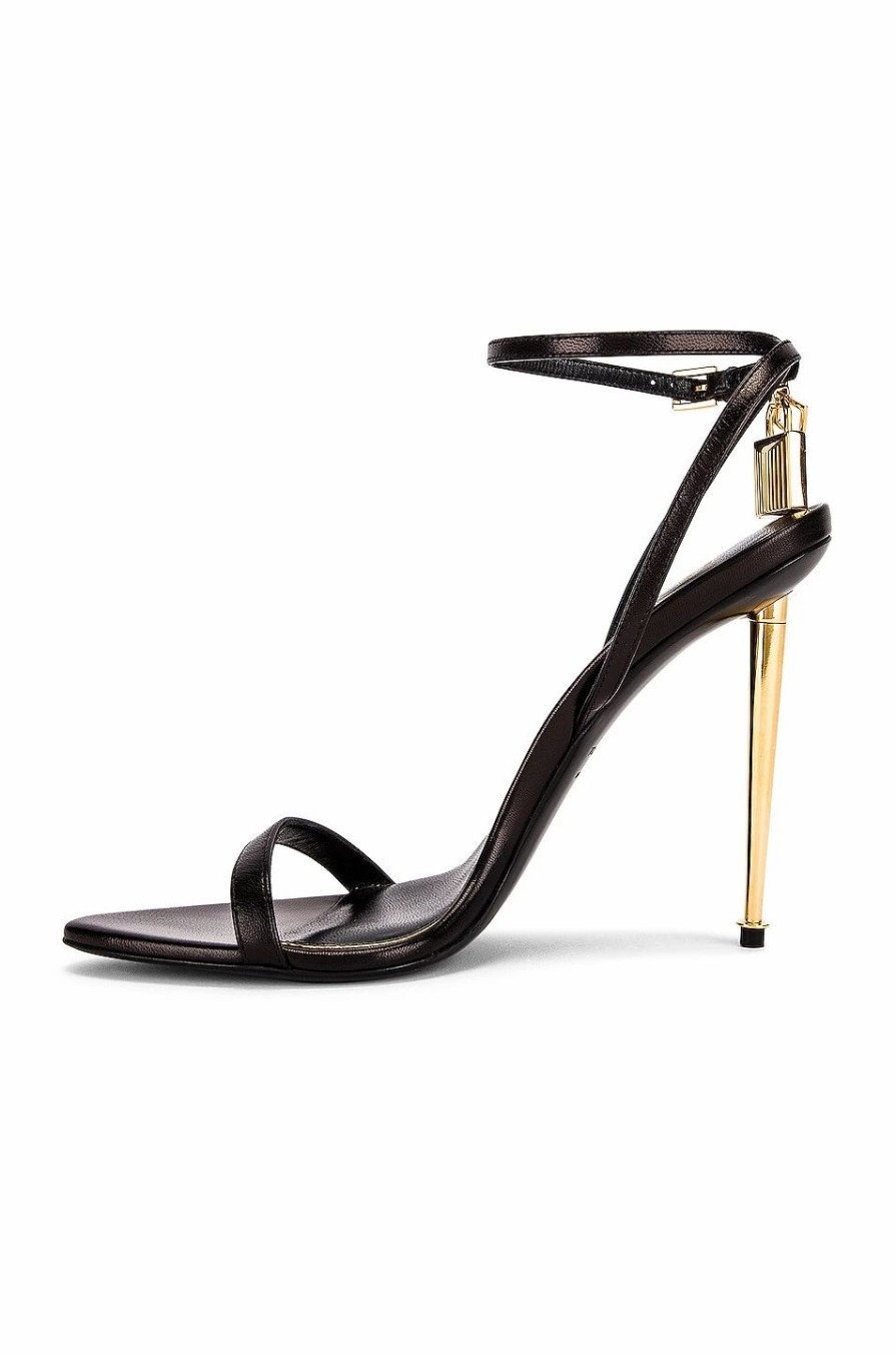 Wholesale * Tom Ford Padlock Pointy Naked Sandal 105